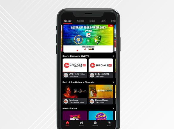 Watch your favourite online content on your phone, on the go